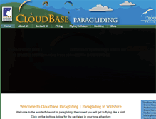 Tablet Screenshot of cloudbaseparagliding.com